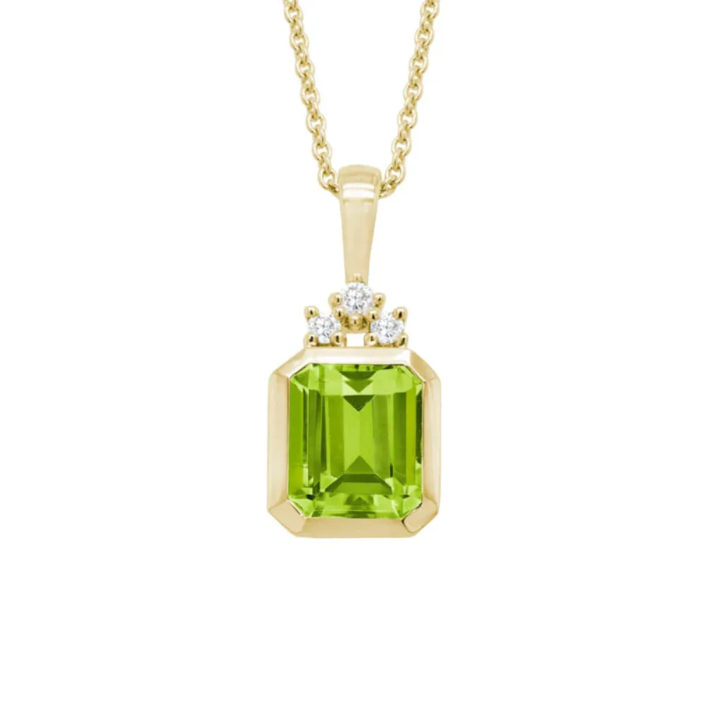 14k Gemstone Pendant Necklace