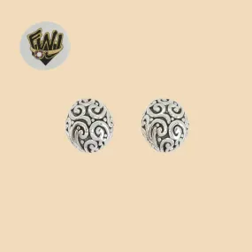 (2-3350) 925 Sterling Silver - Chunky Stud Earrings.