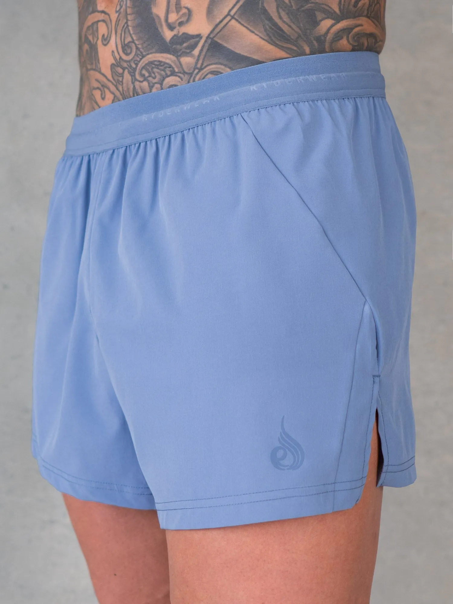 3" Training Shorts - Denim Blue