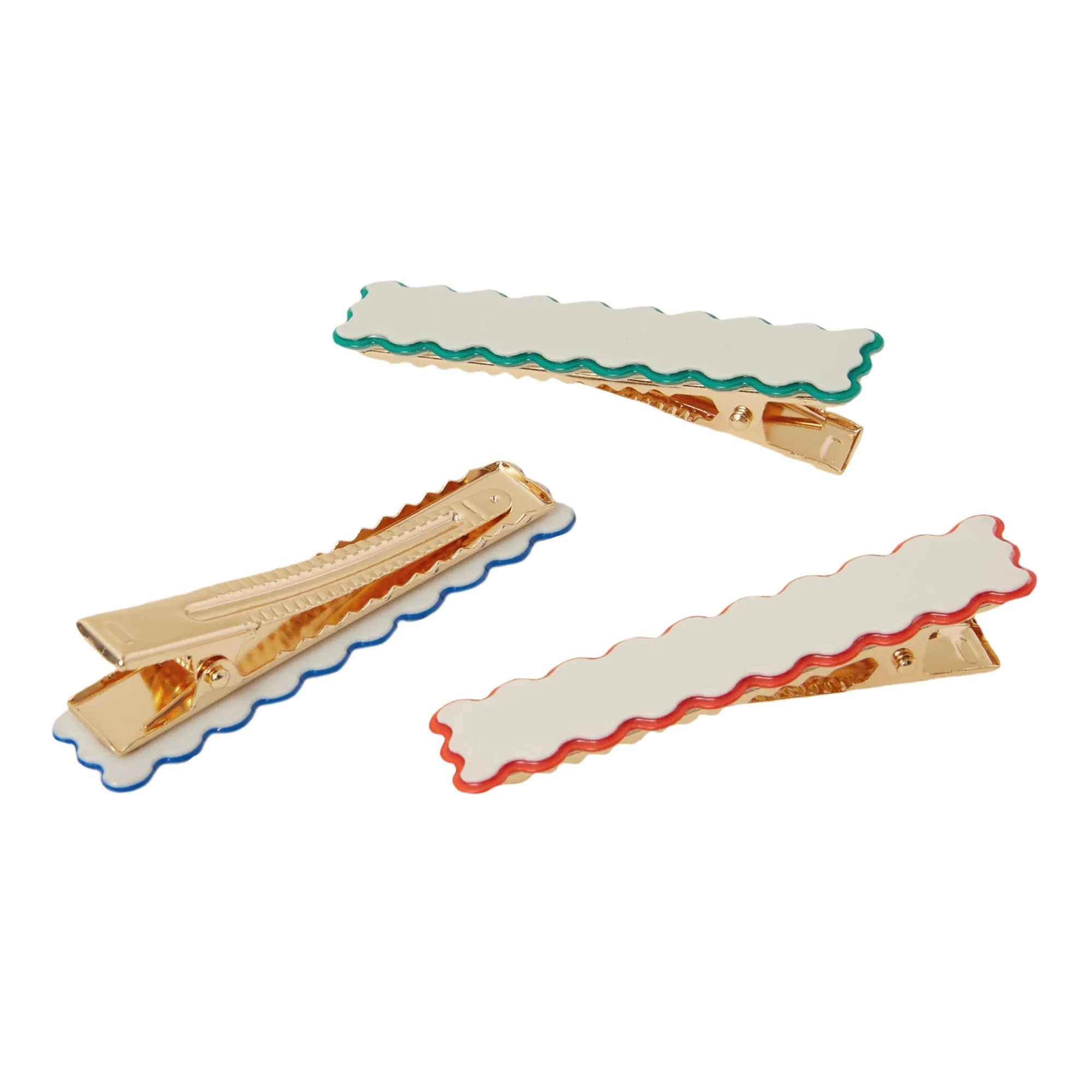 Accessorize London Women's Multi Contrast Hair Clips Pack of Three