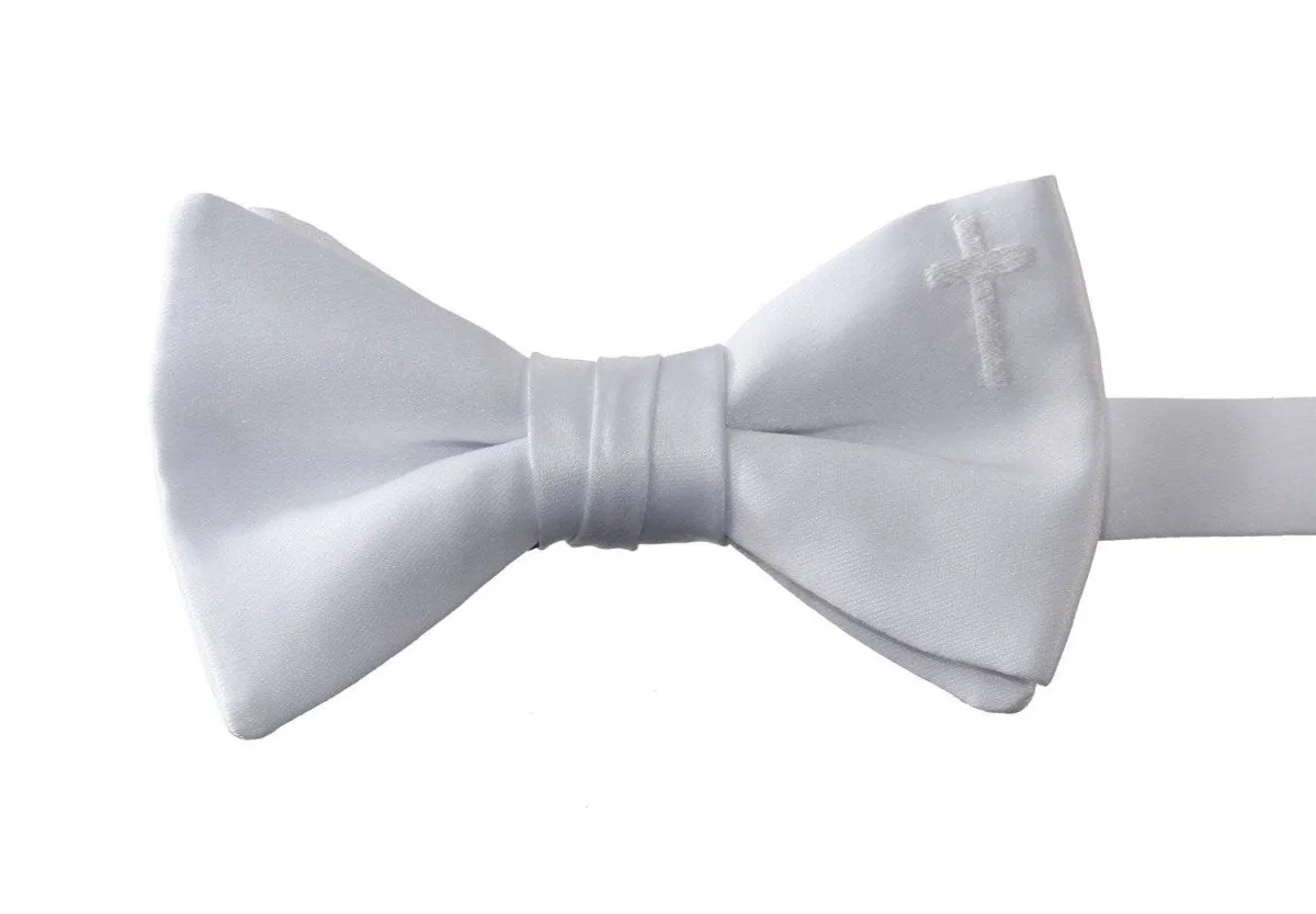 Adjustable Religious Cross Bow Tie for Boys | First Holy Communion