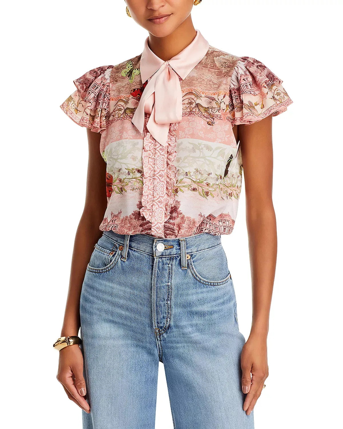 Alice   Olivia - Minda Blouse - Versailles