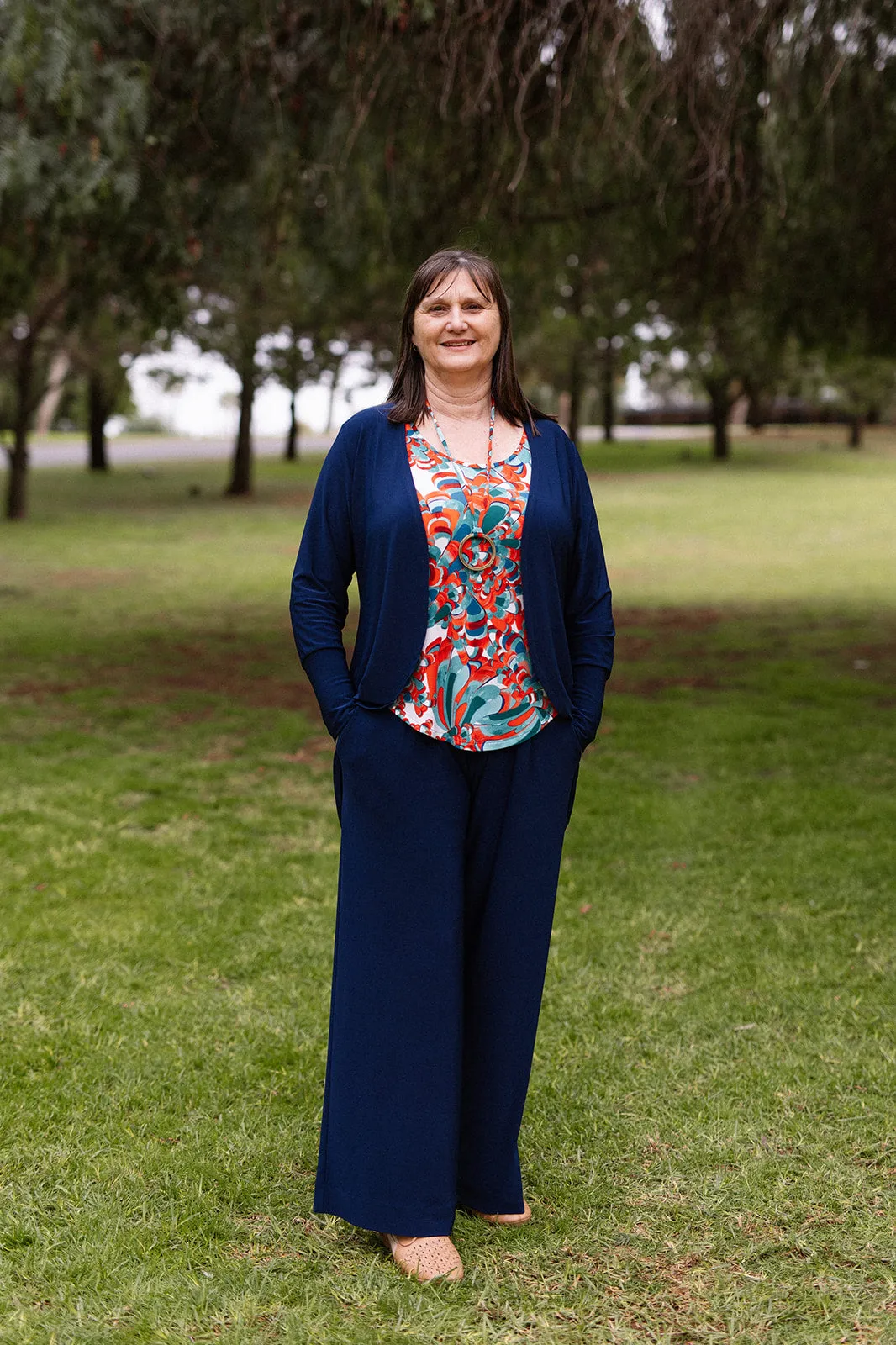 AMARA Midline Jacket in Navy Allure