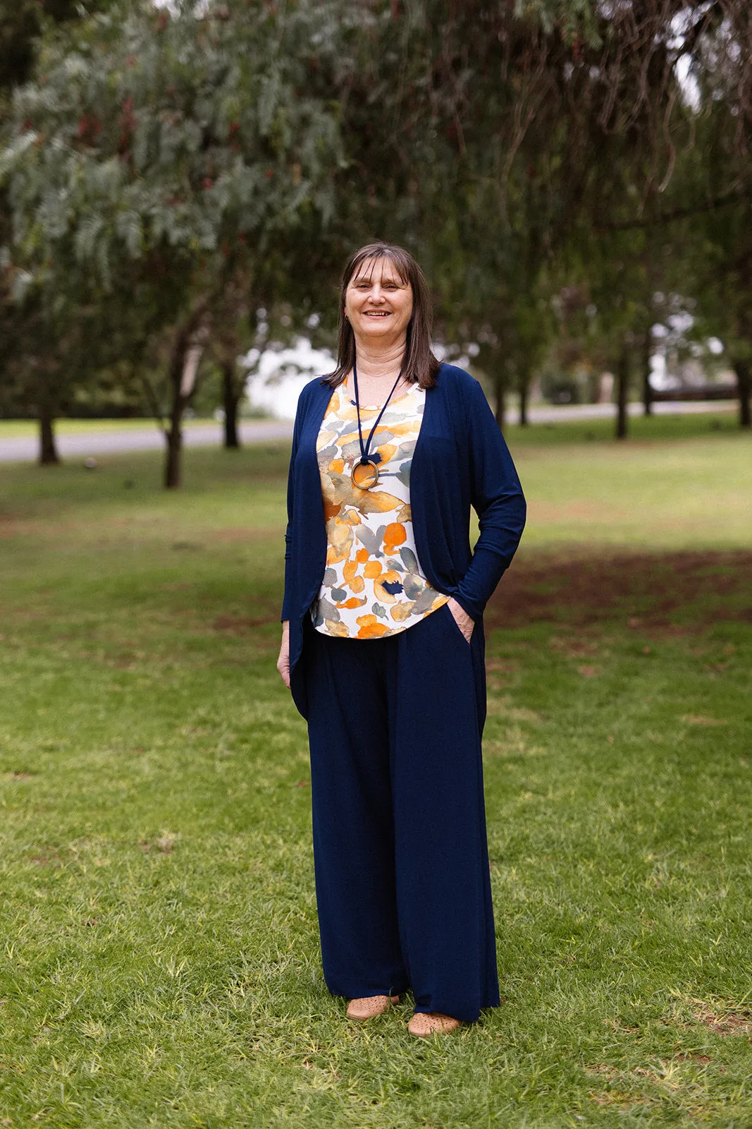 AMARA Midline Jacket in Navy Allure