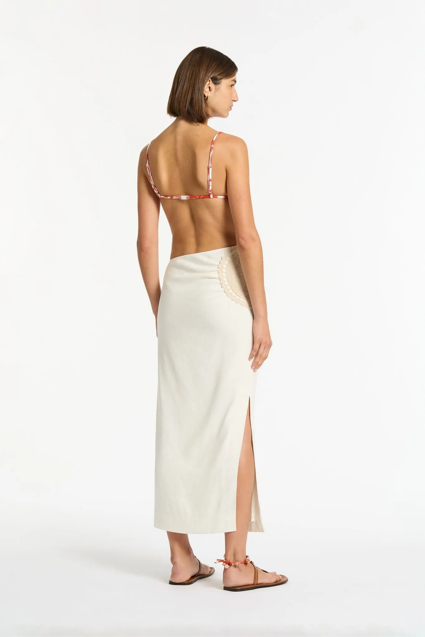 ATACAMA MIDI SKIRT-NATURAL