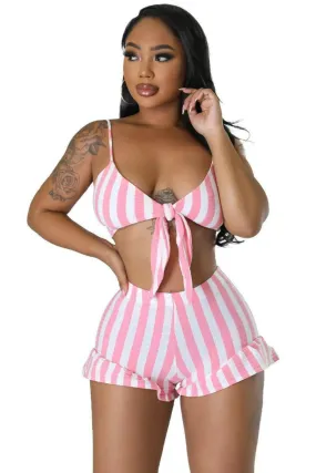 Better Believe It Shorts Outfift Set - Pink