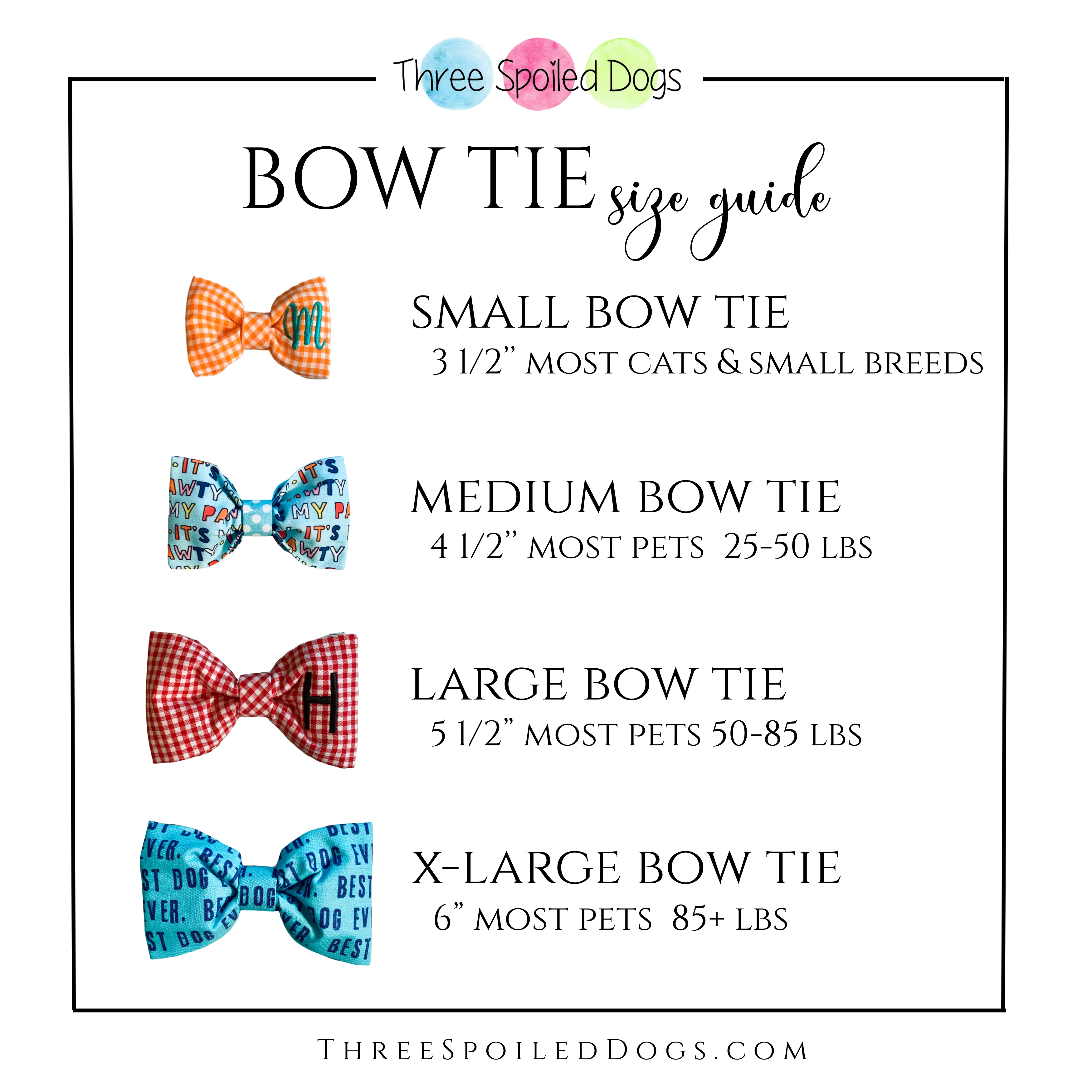 Birthday Bow Ties and Sailor Bows for Dogs