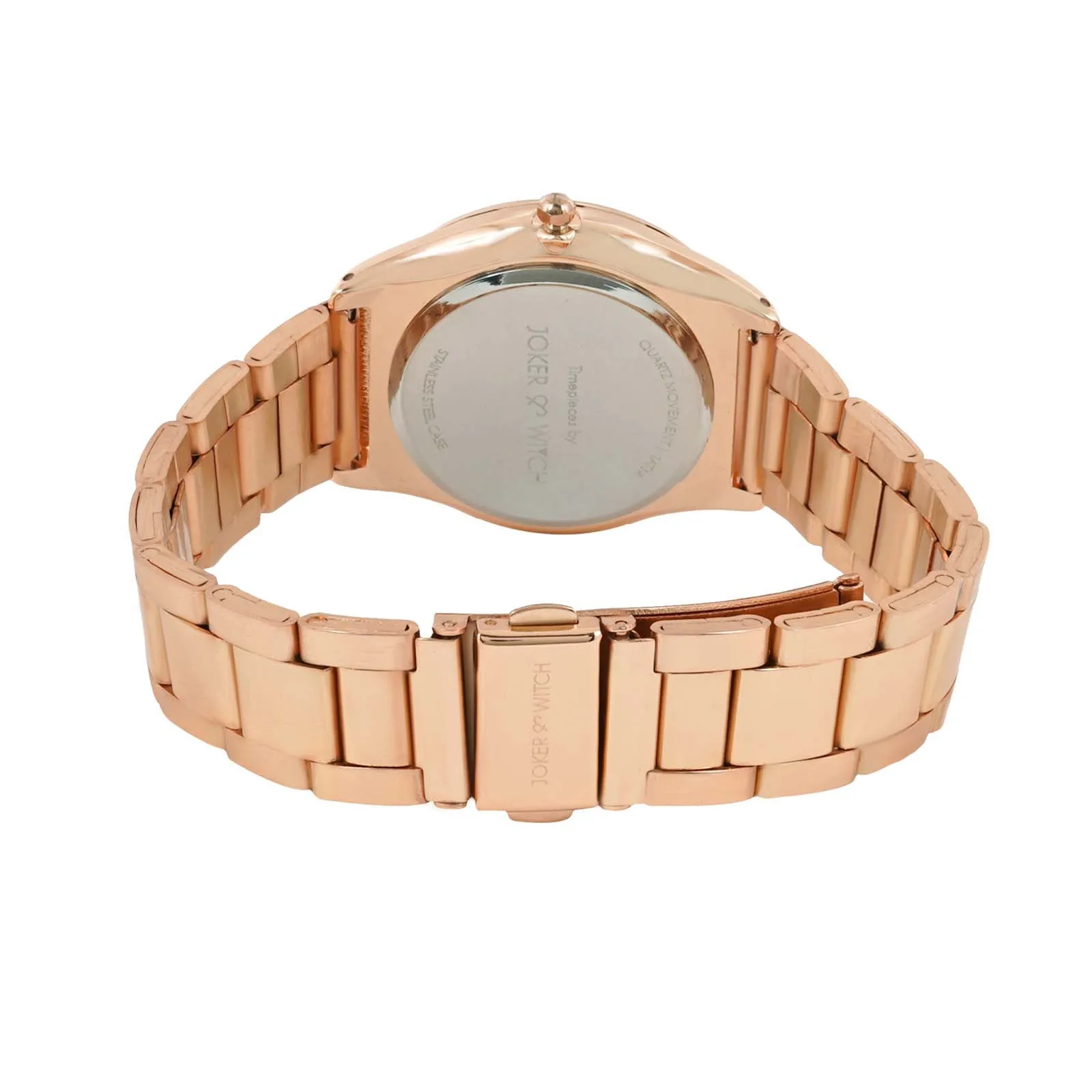 Brooklyn All Rosegold Metallic Strap Watch