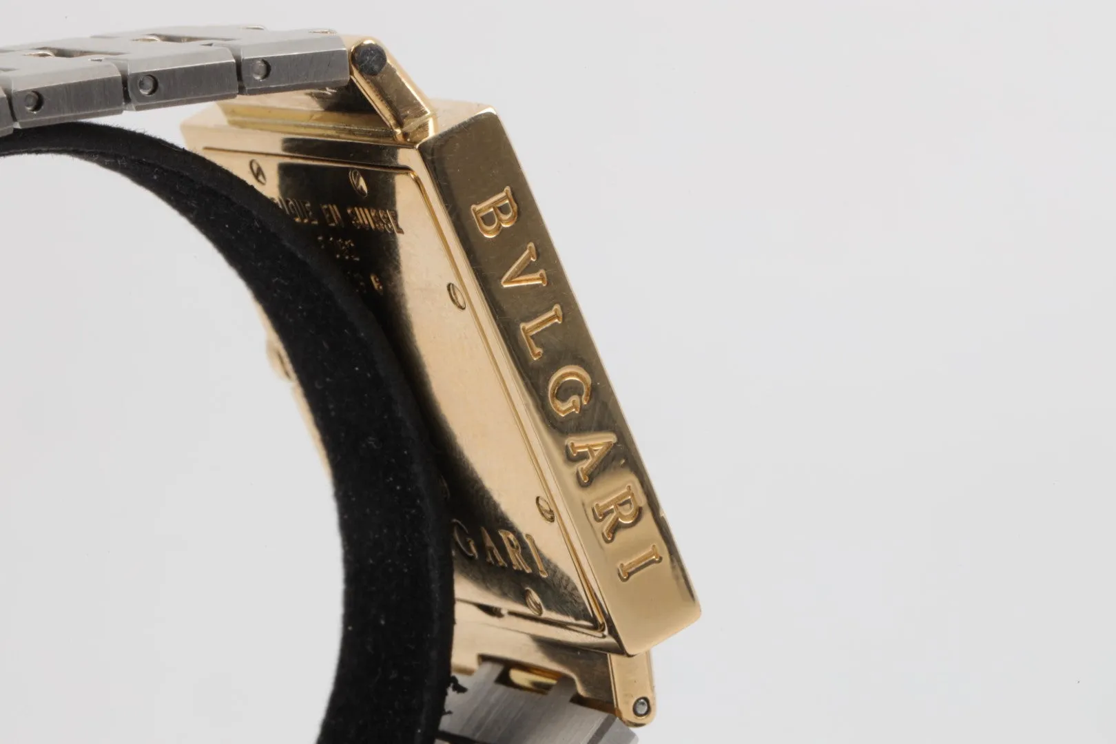 Bvlgari Quadrato SQ 29 G Steel & 18K Yellow Gold 29mm Watch