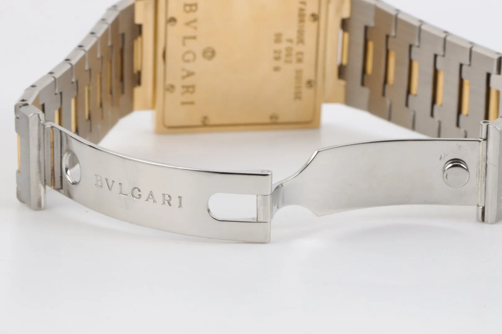 Bvlgari Quadrato SQ 29 G Steel & 18K Yellow Gold 29mm Watch