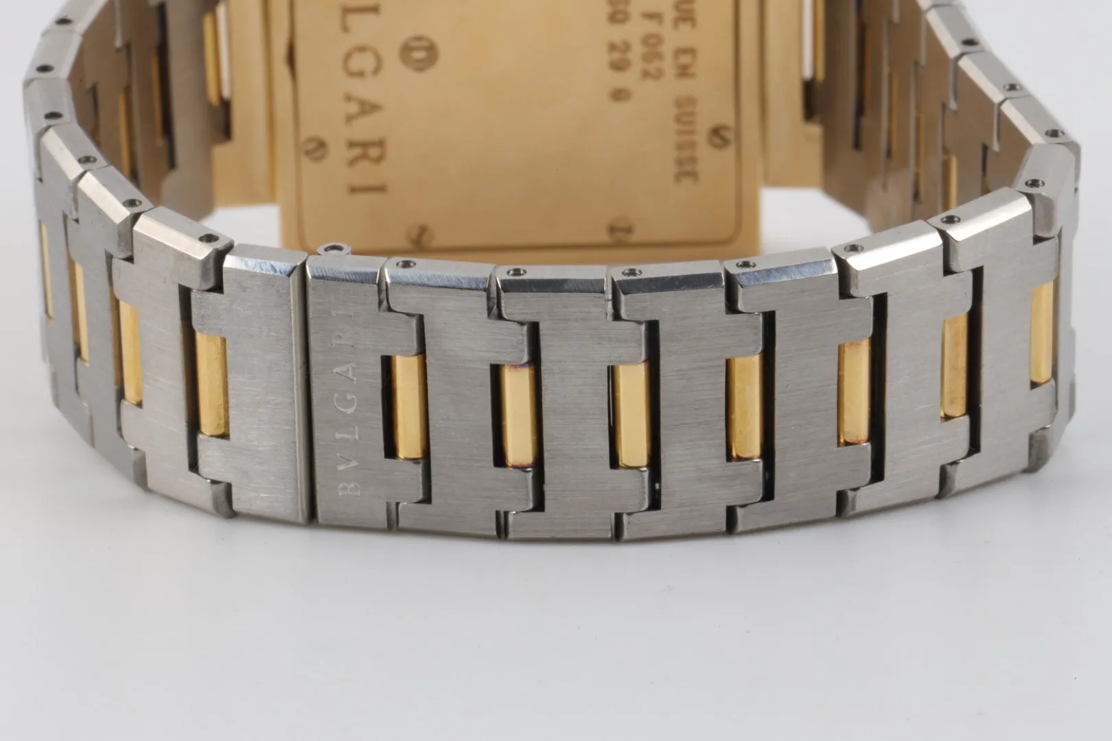 Bvlgari Quadrato SQ 29 G Steel & 18K Yellow Gold 29mm Watch