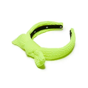 CHARTREUSE SWIMMER KIDS BOW TIE KNOTTED HEADBAND