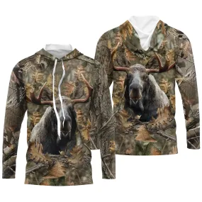 Chasse à l'Élan, T shirt Chasseur, Camouflage, Vêtements de Chasse - CTS24052227