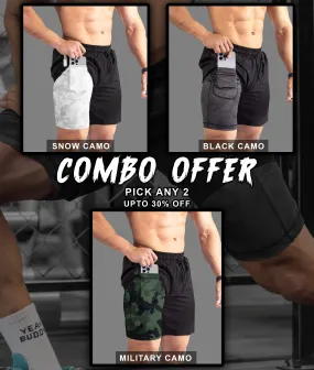 Combo Deal: 2-in-1 Compression Shorts with phone pocket: Pick any 2