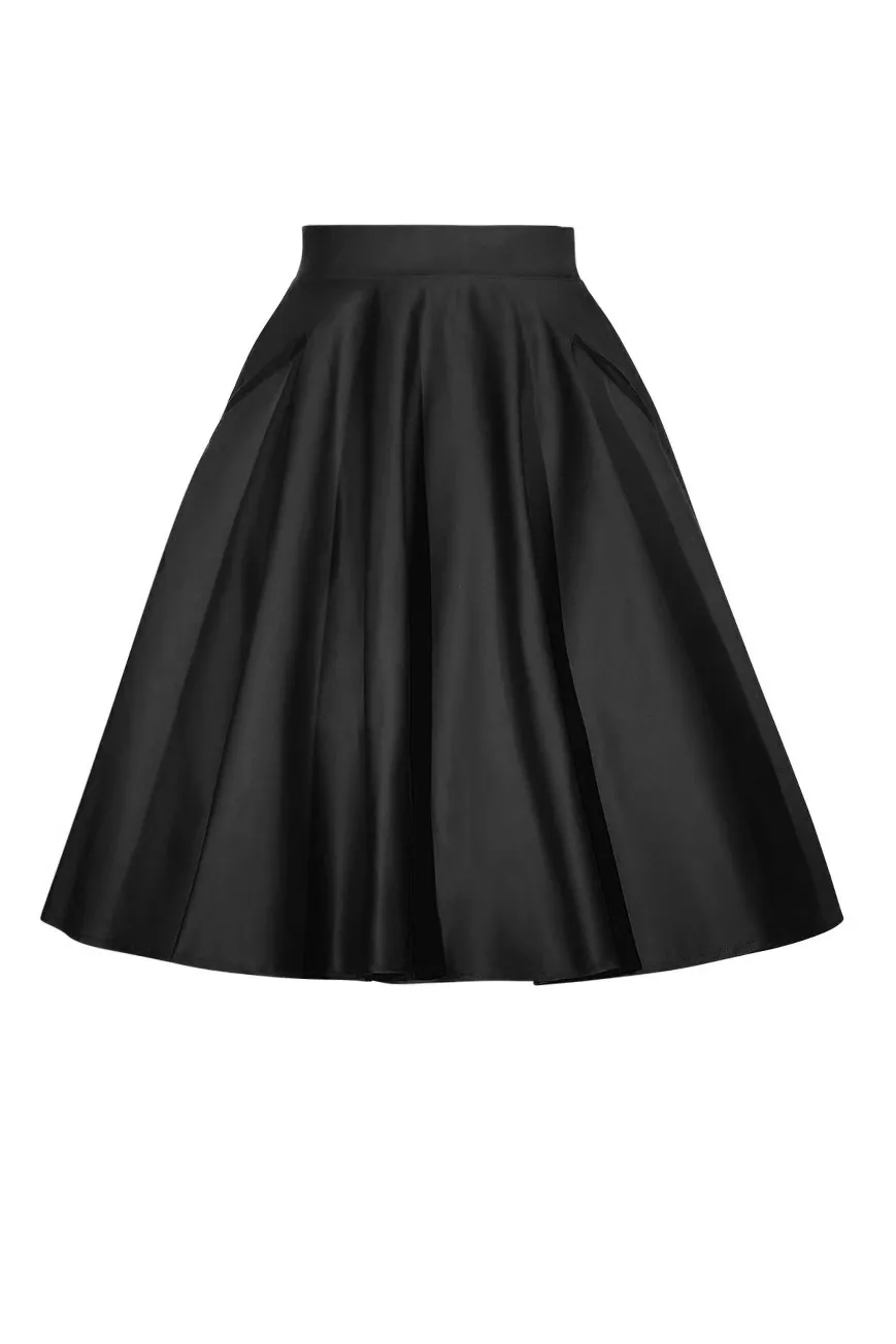 D'Amour Classic Circle Skirt (Black)