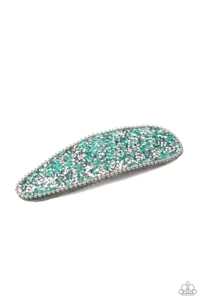 Didnt HAIR It From Me - Green Hair Clip