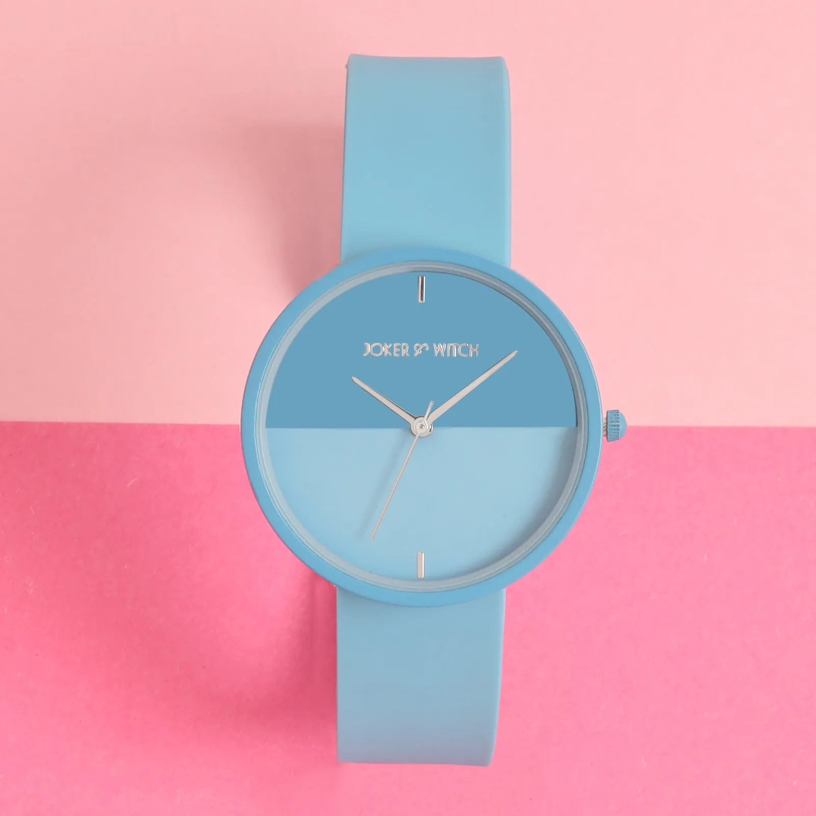 Duet Chroma Blue Silicone Strap Watch