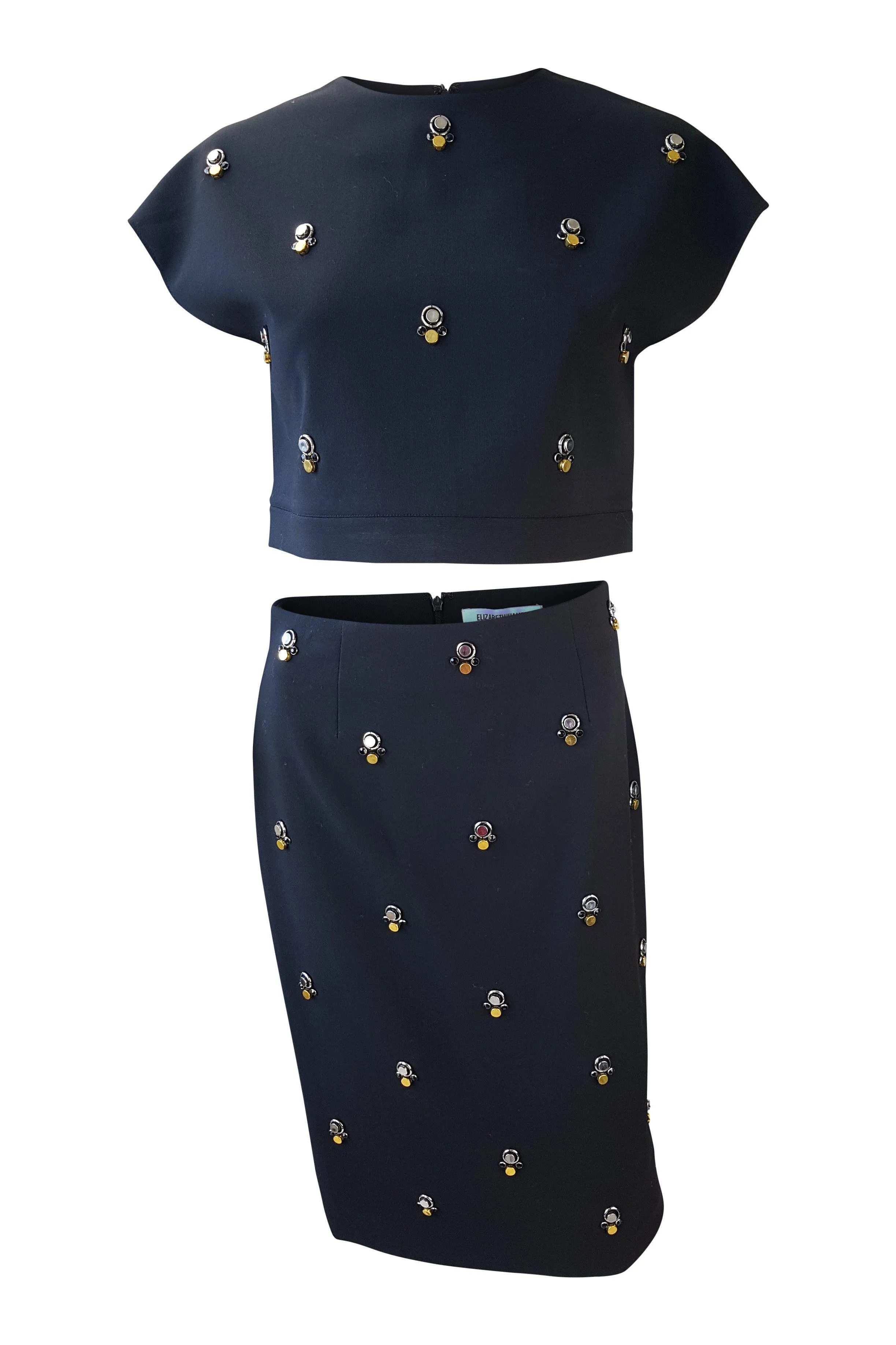 Elizabeth & James Lima Cropped Top & Pencil Skirt Set - UK Size 8