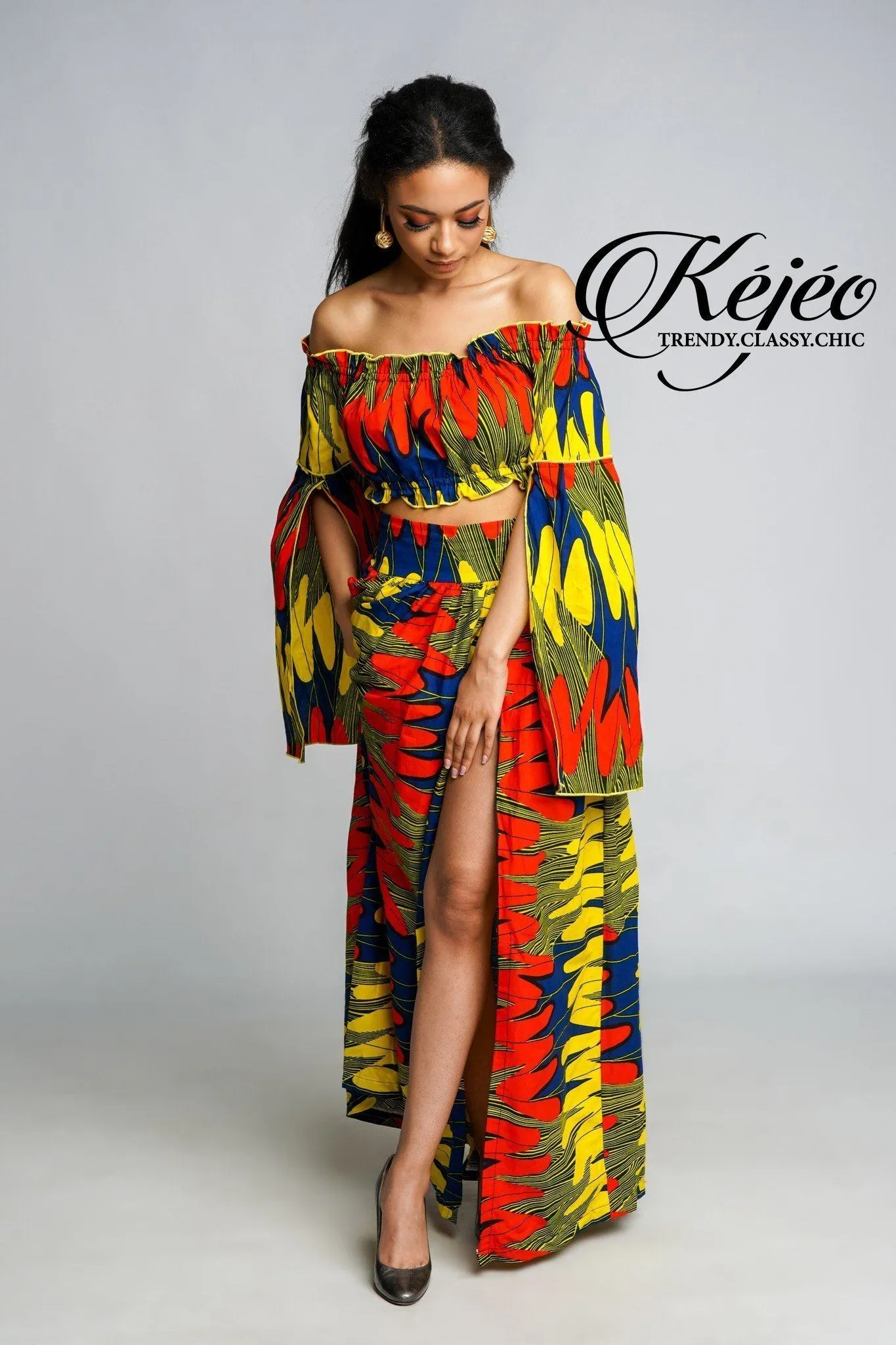 ESSUM African Print Skirt