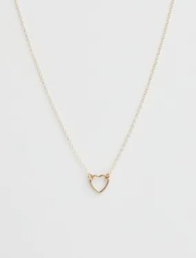 Floating Shape Necklace - Heart