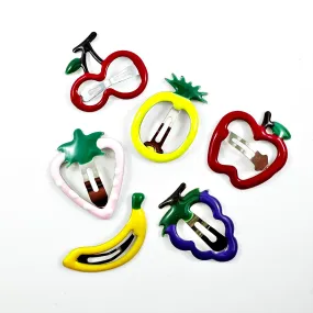 “Fruit Cup” Barrette Set