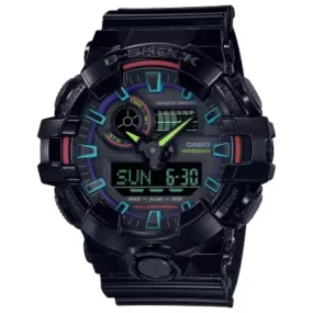 G-Shock Analog Digital GA-700 Series - Black with Multi-Color Accents