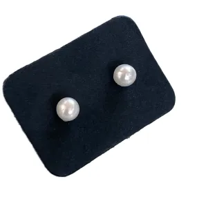 Genuine Pearl Stud Earrings