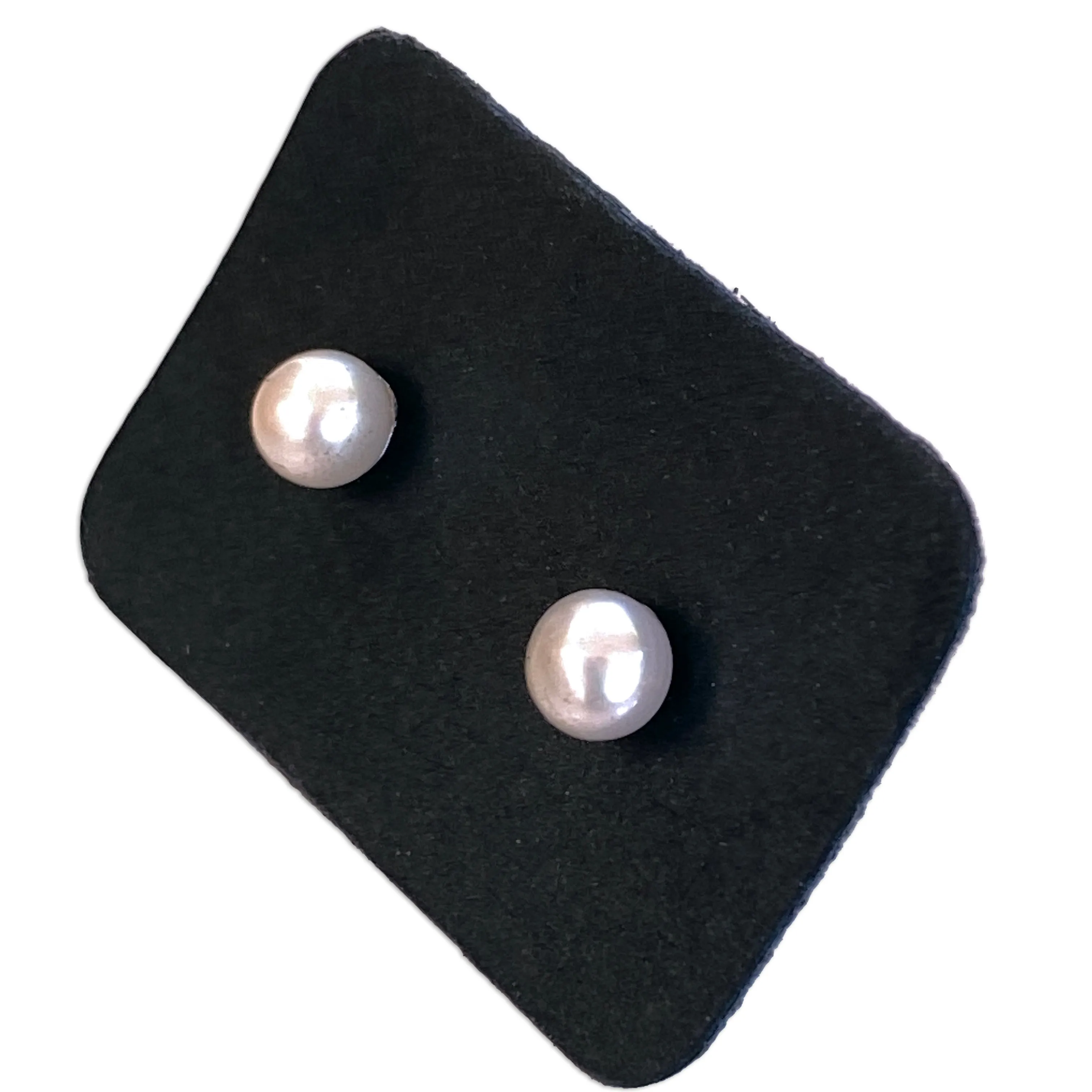 Genuine Pearl Stud Earrings