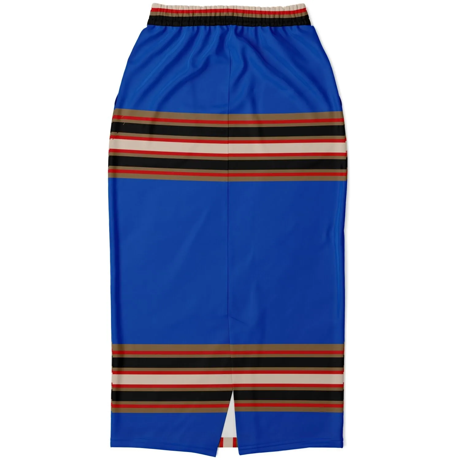 Gold Line Blue Eco-Poly Long Pocket Skirt II