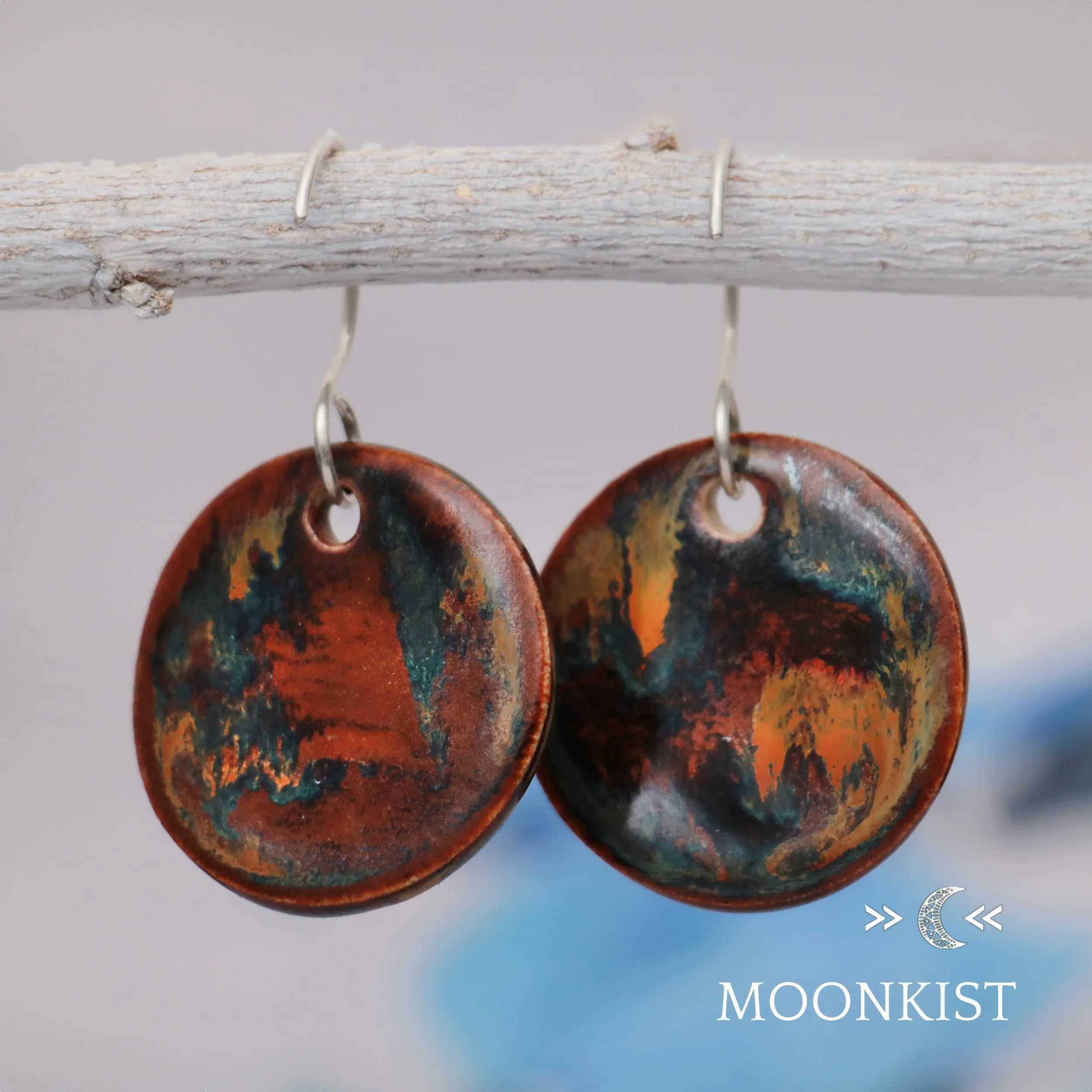 Handmade Ceramic Sunflower Earrings | Moonkist Designs