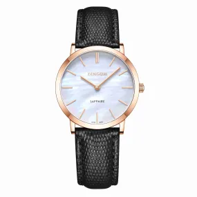 Hanna White Mother Of  Pearl Shell Watch