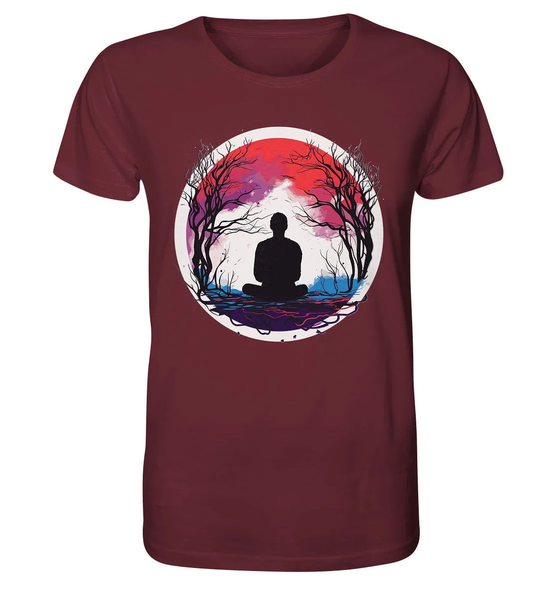 Herren T-Shirt mit Mental Health Motiv "Abendrot"