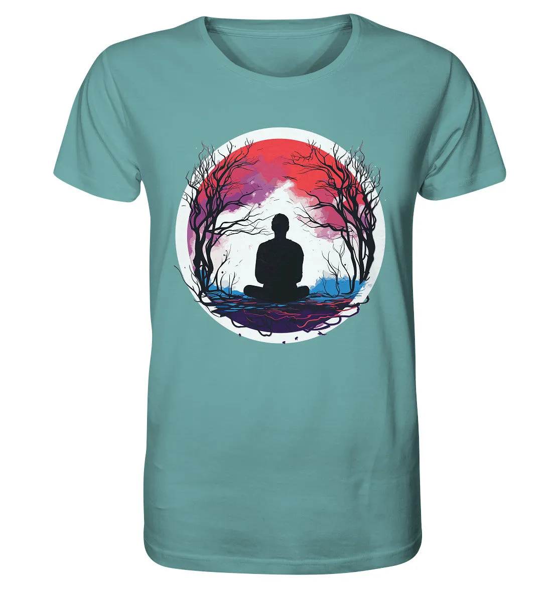 Herren T-Shirt mit Mental Health Motiv "Abendrot"