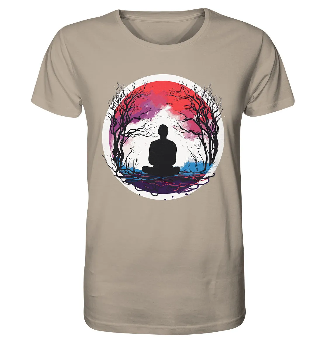 Herren T-Shirt mit Mental Health Motiv "Abendrot"