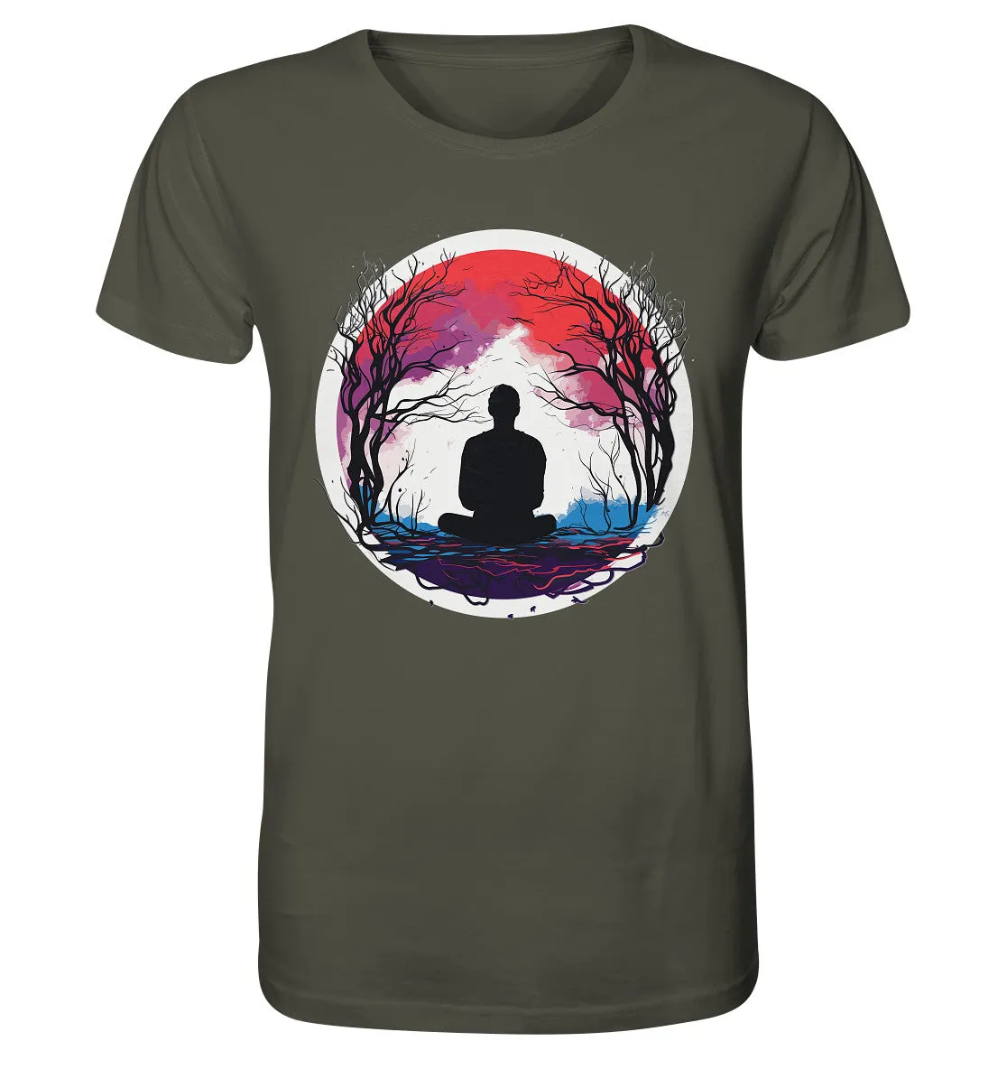 Herren T-Shirt mit Mental Health Motiv "Abendrot"