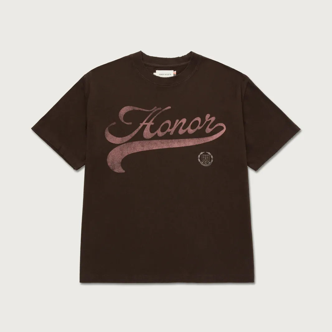 Holiday Scrip Tee Black