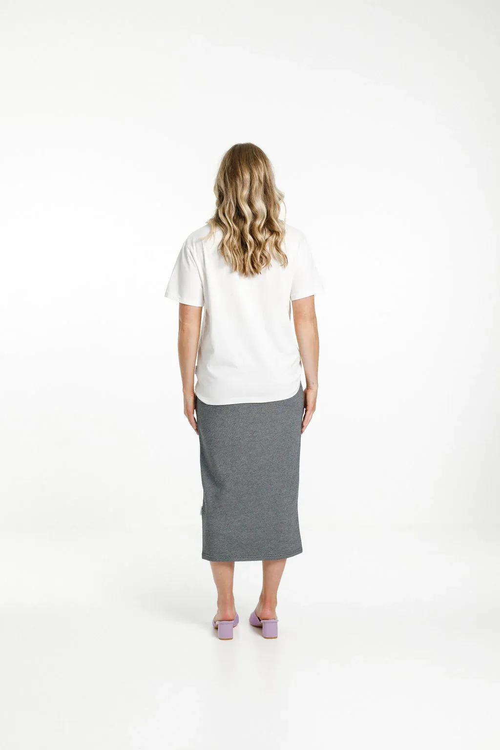 Homelee Violet Midi Skirt - Stripe