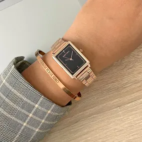 Kylie Rosegold Watch Bracelet Stack