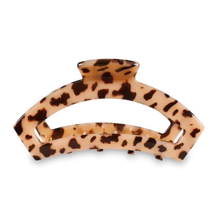 Large Teleties Open Claw Clip - Blonde Tortoise