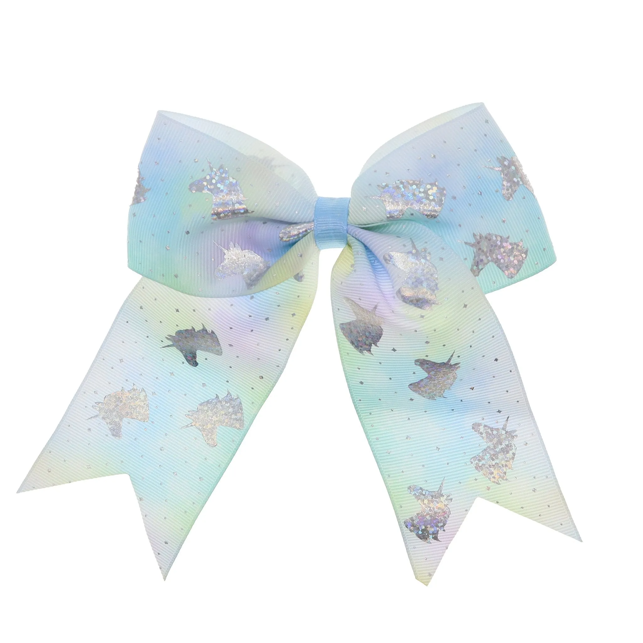 Large Unicorn Glitter Bow