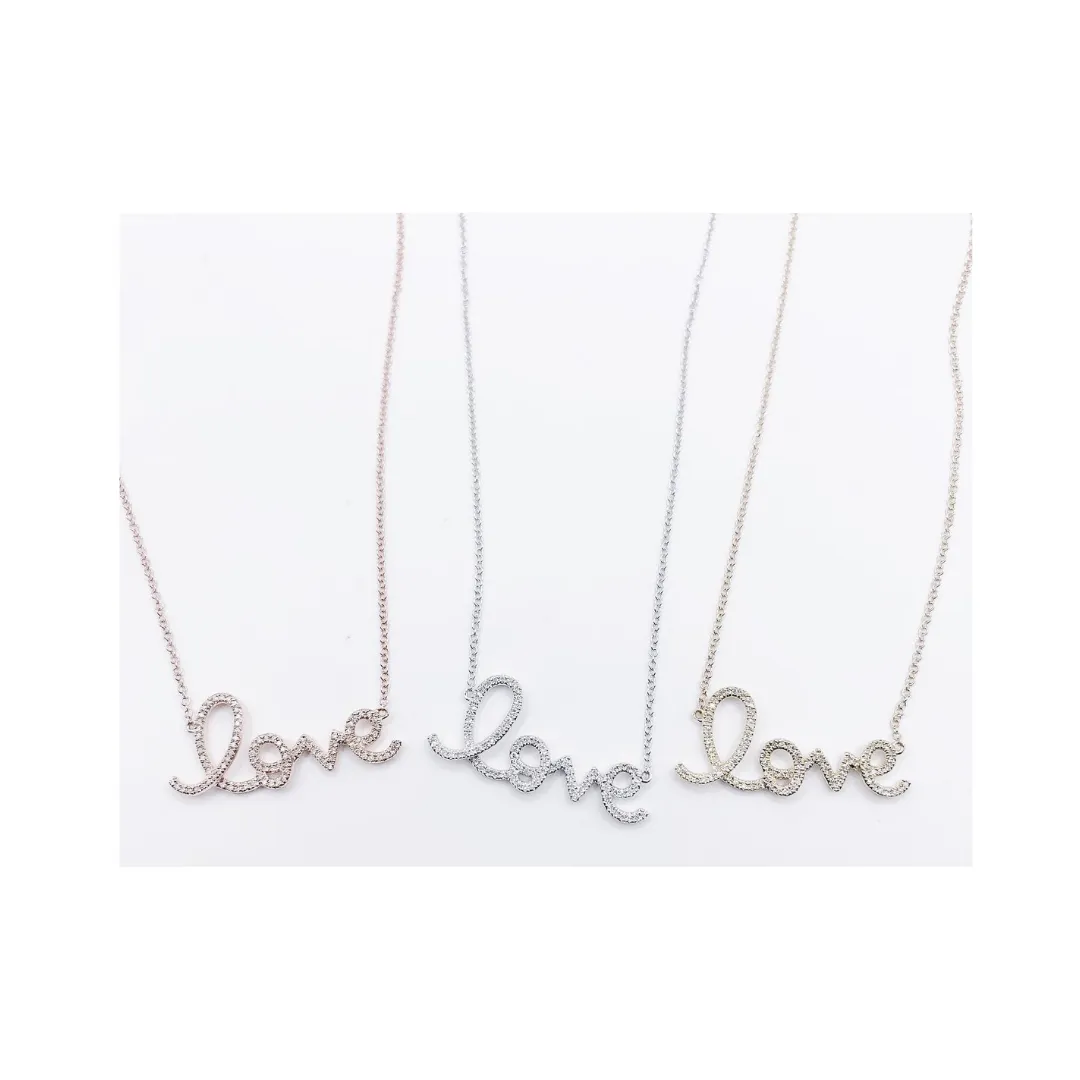 Love Diamond Necklace 14K Gold