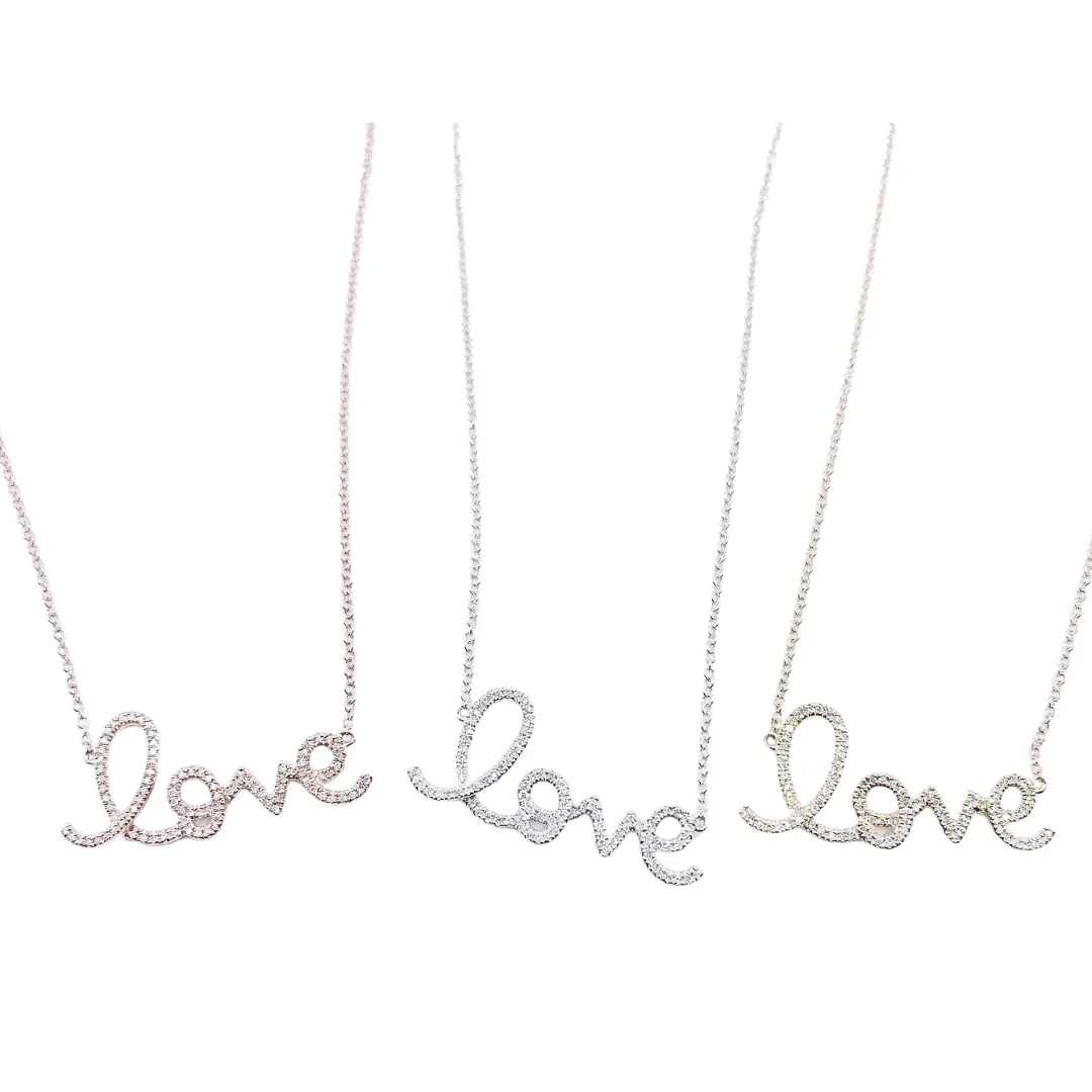 Love Diamond Necklace 14K Gold