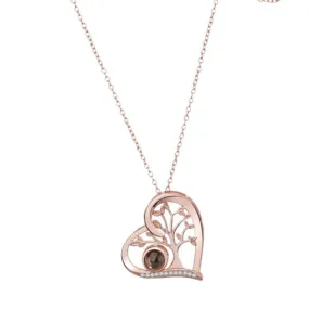 Love Tree of Life Necklace with Picture Inside