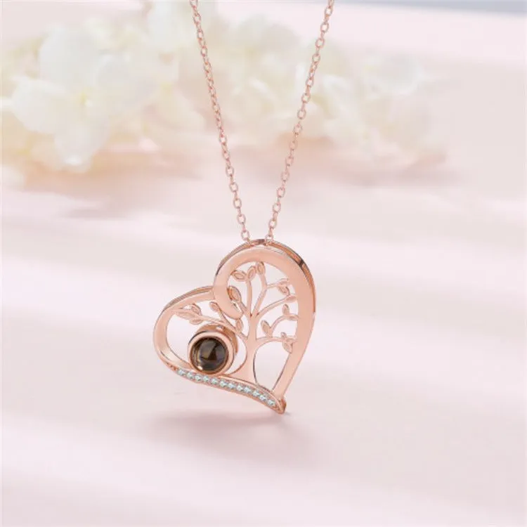 Love Tree of Life Necklace with Picture Inside