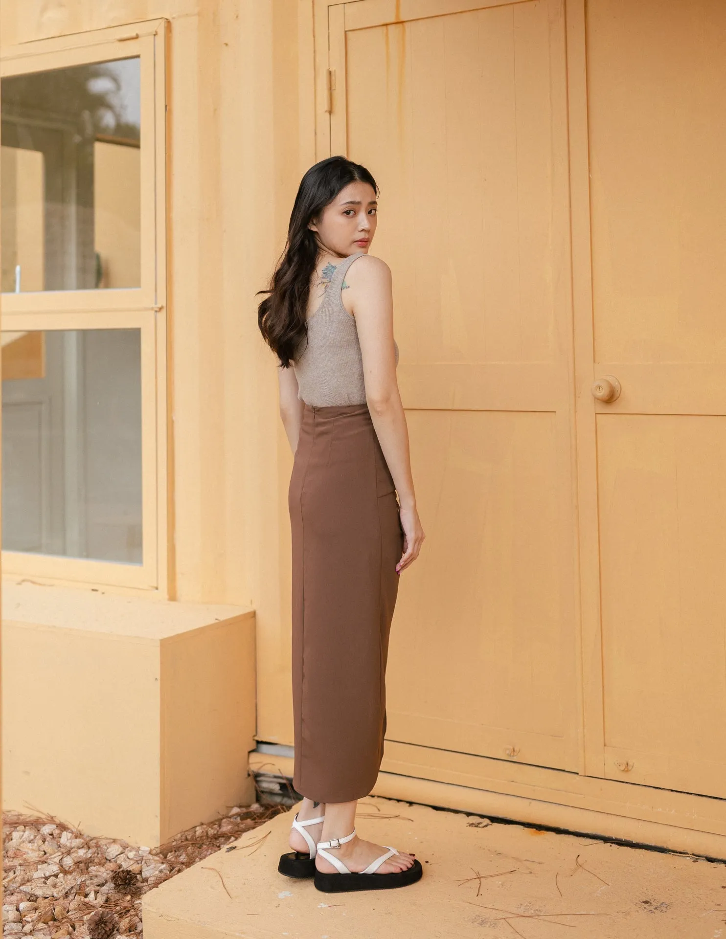 Maribel Skirt in Brown