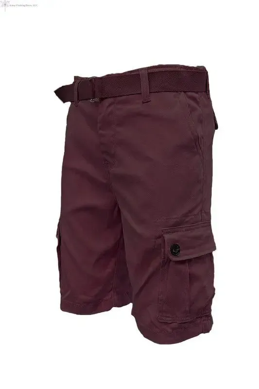 Men's Belted Cargo Shorts