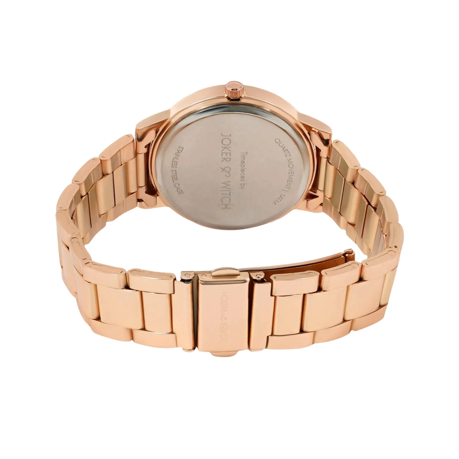 Midnight All Rosegold Metallic Strap Watch