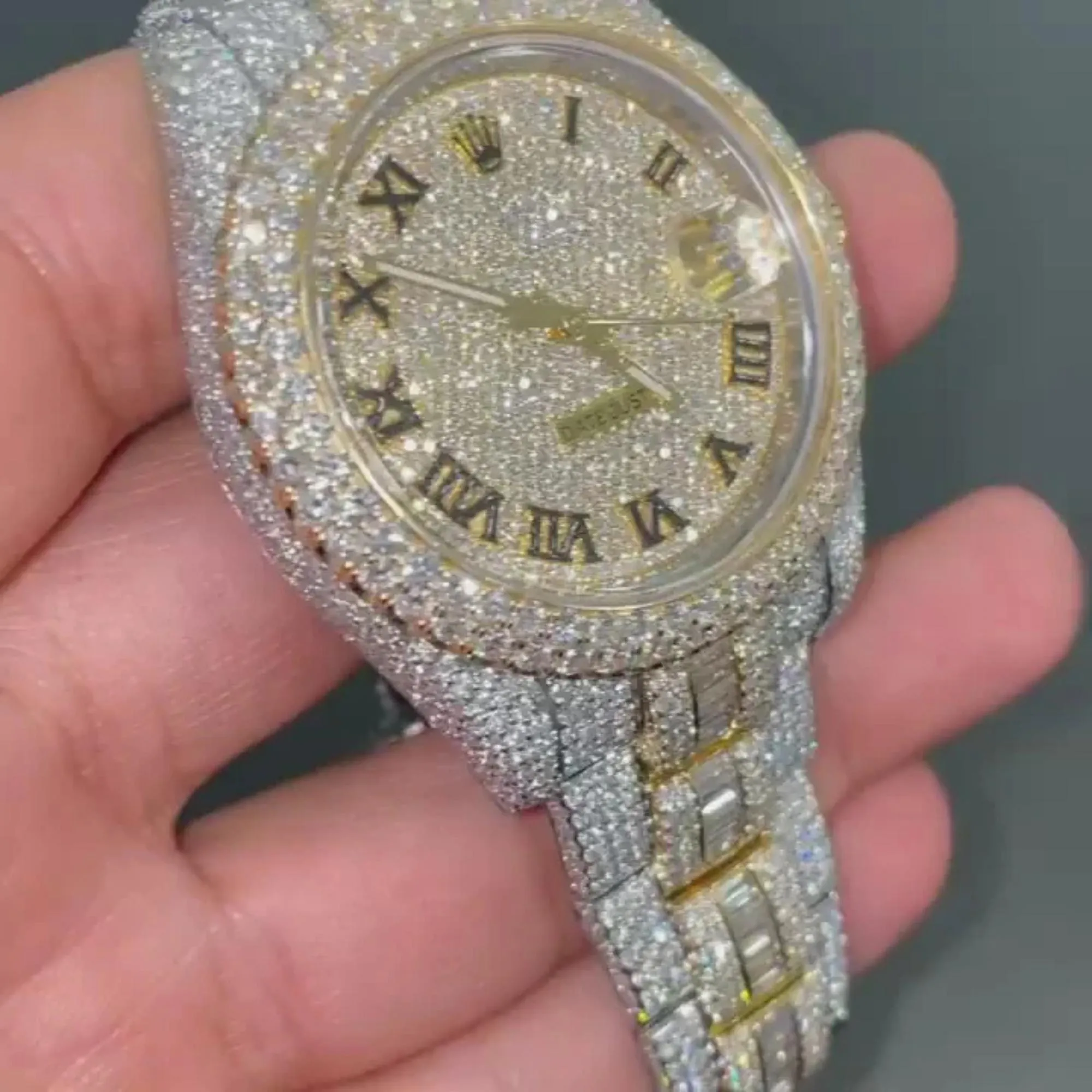 Moissanite watch | diamond watch | iced out watch | hip hop watch | luxury watch | iced out | automatic watch | watches for men | watch