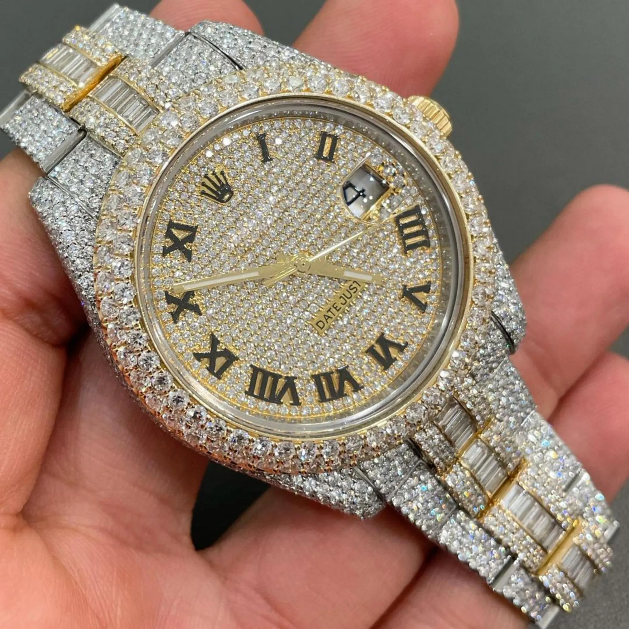 Moissanite watch | diamond watch | iced out watch | hip hop watch | luxury watch | iced out | automatic watch | watches for men | watch