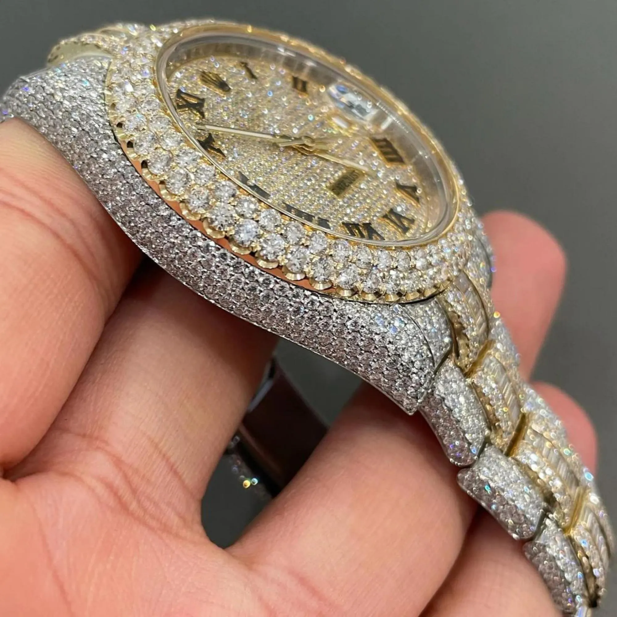 Moissanite watch | diamond watch | iced out watch | hip hop watch | luxury watch | iced out | automatic watch | watches for men | watch